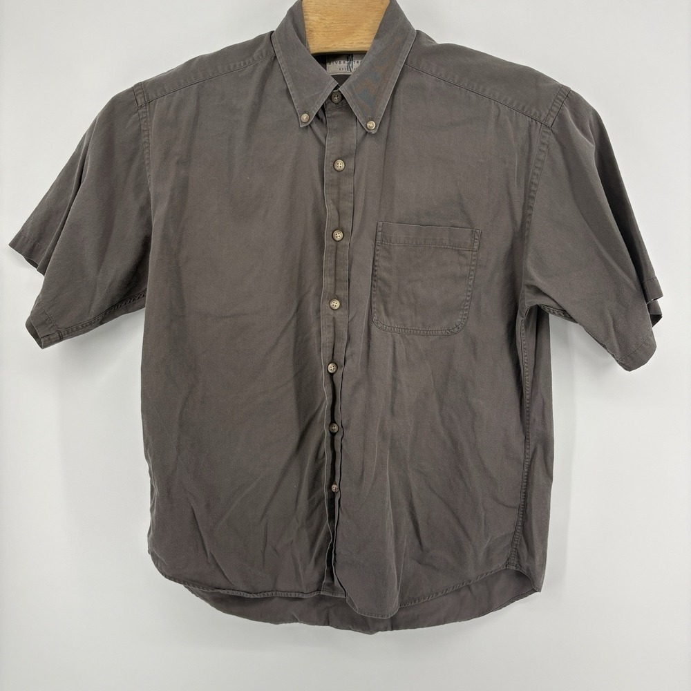River Trader Men's XL‎ 24" Pit to Pit Button Up Collared